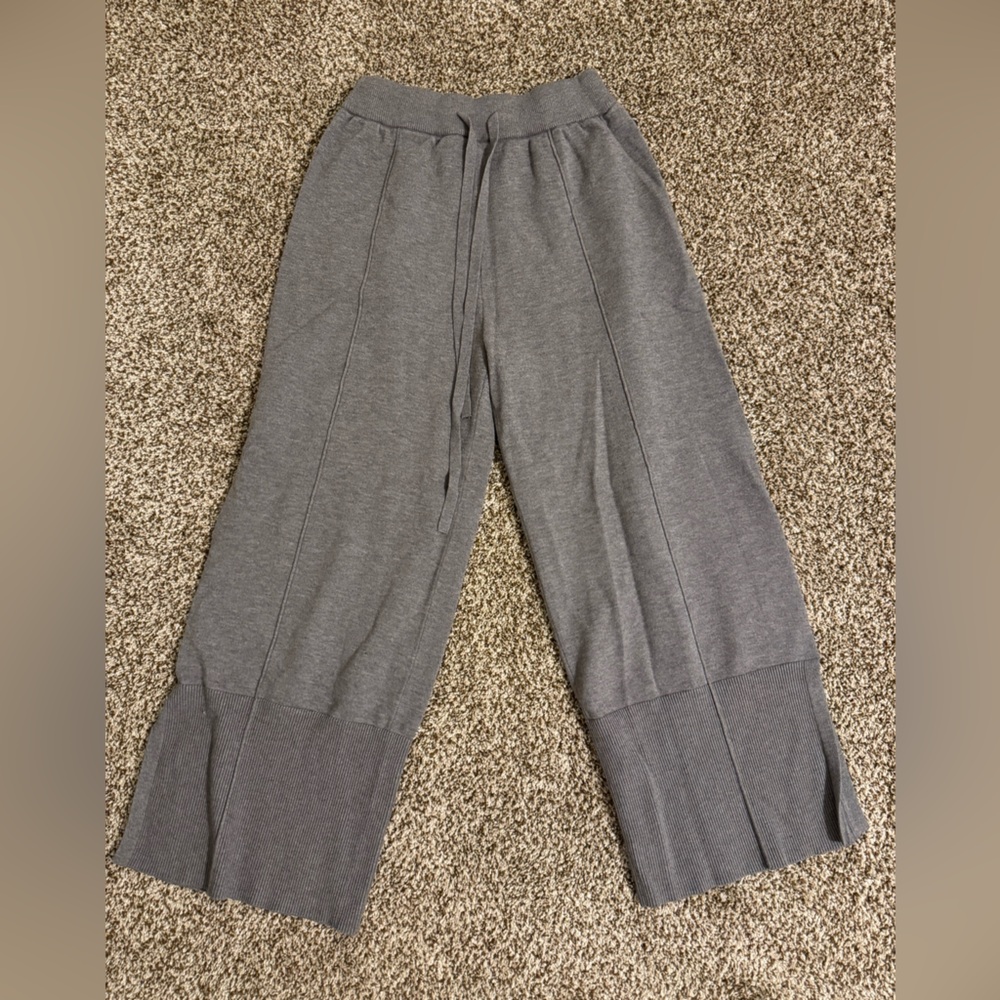 Women's Gray Wide-Leg Pants